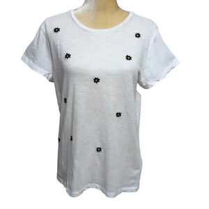 Joe's Jeans NWT White Short Sleeves Shirt Women M